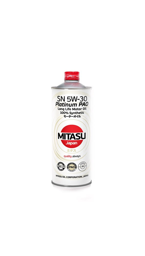 MITASU JAPAN - PLATINUM PAO SN 5W-30 Fully Synthetic Engine Oil