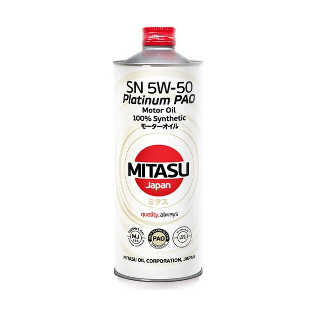 MITASU PLATINUM PAO Plus SP 5W-50 100% Synthetic Engine Oil