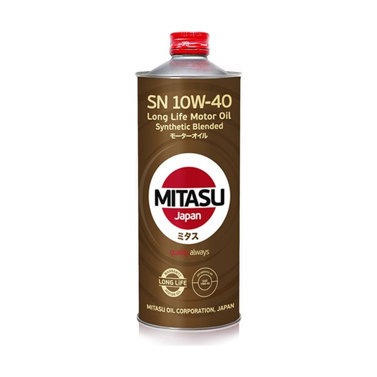 MITASU Motor Oil LL SP 10W-40 Synthetic Blended