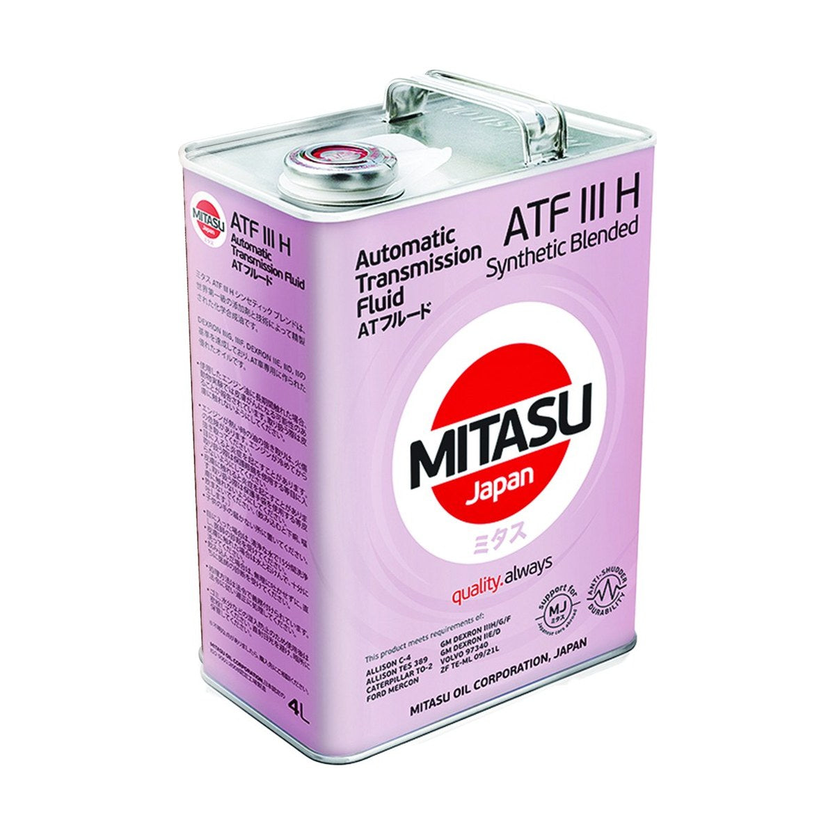 MITASU ATF III-H Synthetic Blended Automatic Transmission Fluid
