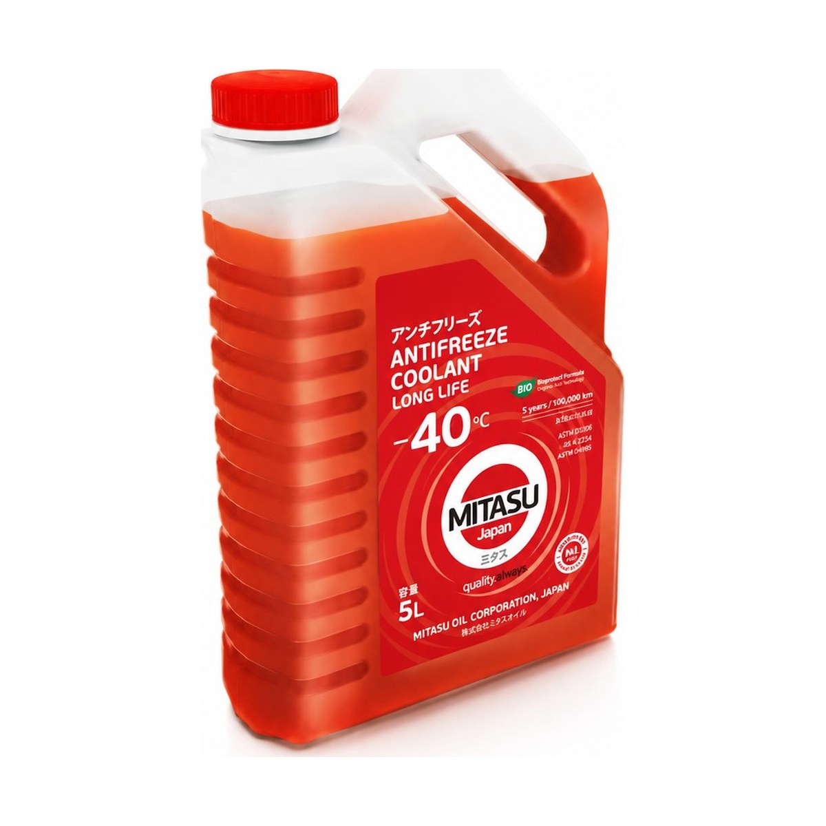 MITASU Red Long Life Antifreeze/Coolant -40°C (Ready to Use)