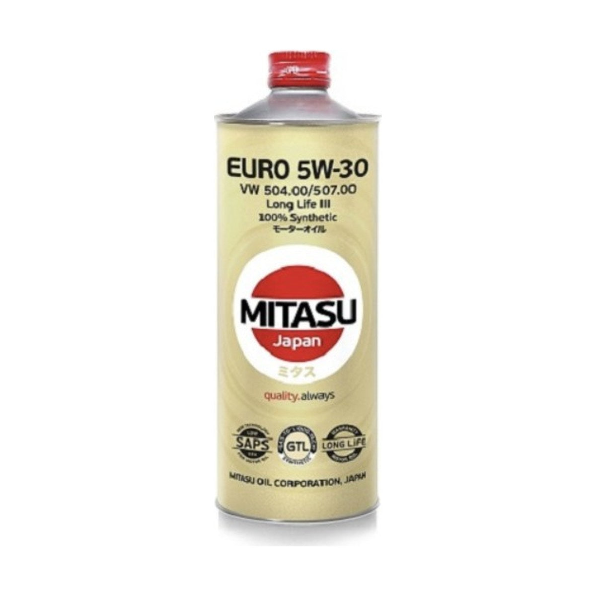 MITASU EURO Oil LL III 5W-30 100% Synthetic Engine Oil